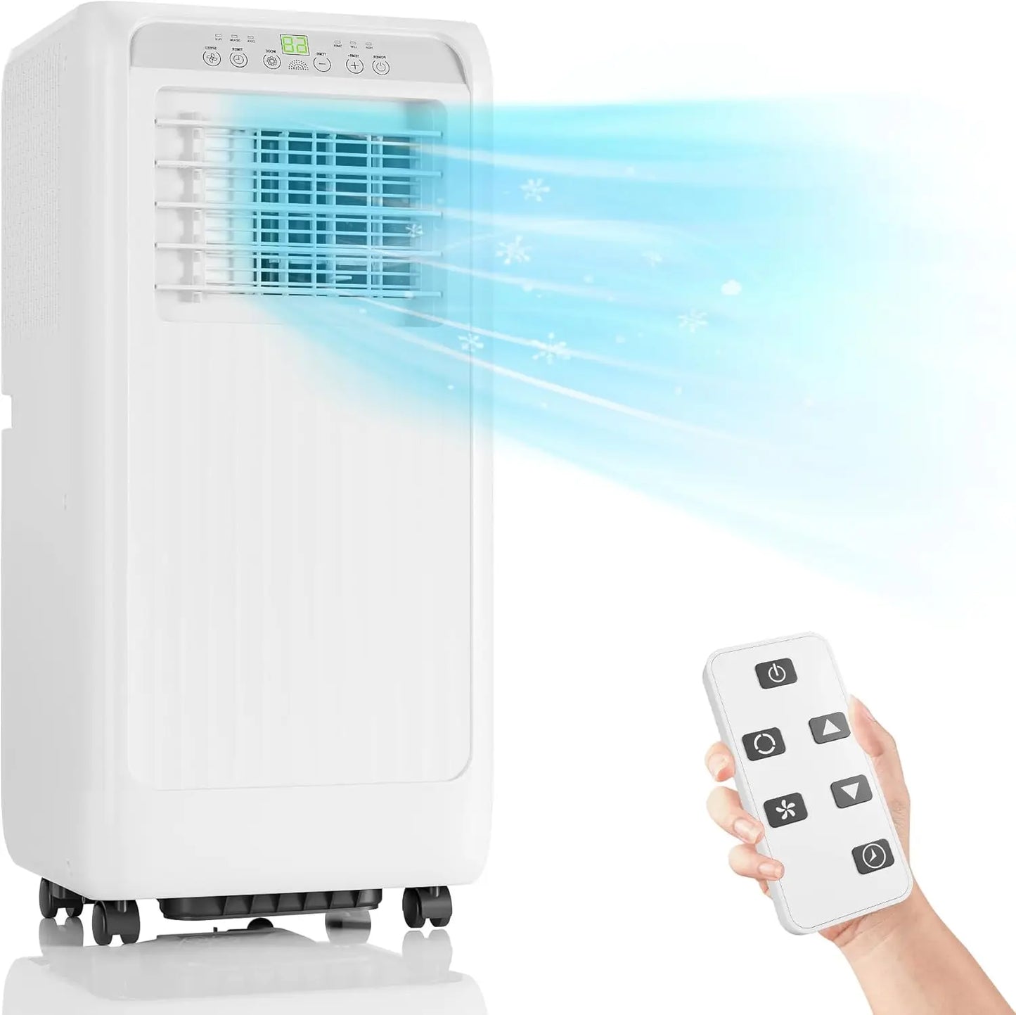 8000 Btu Portable Air Conditioners, 3-in-1 Portable AC, Dehumidifier, and Fan Mode, AC Unit