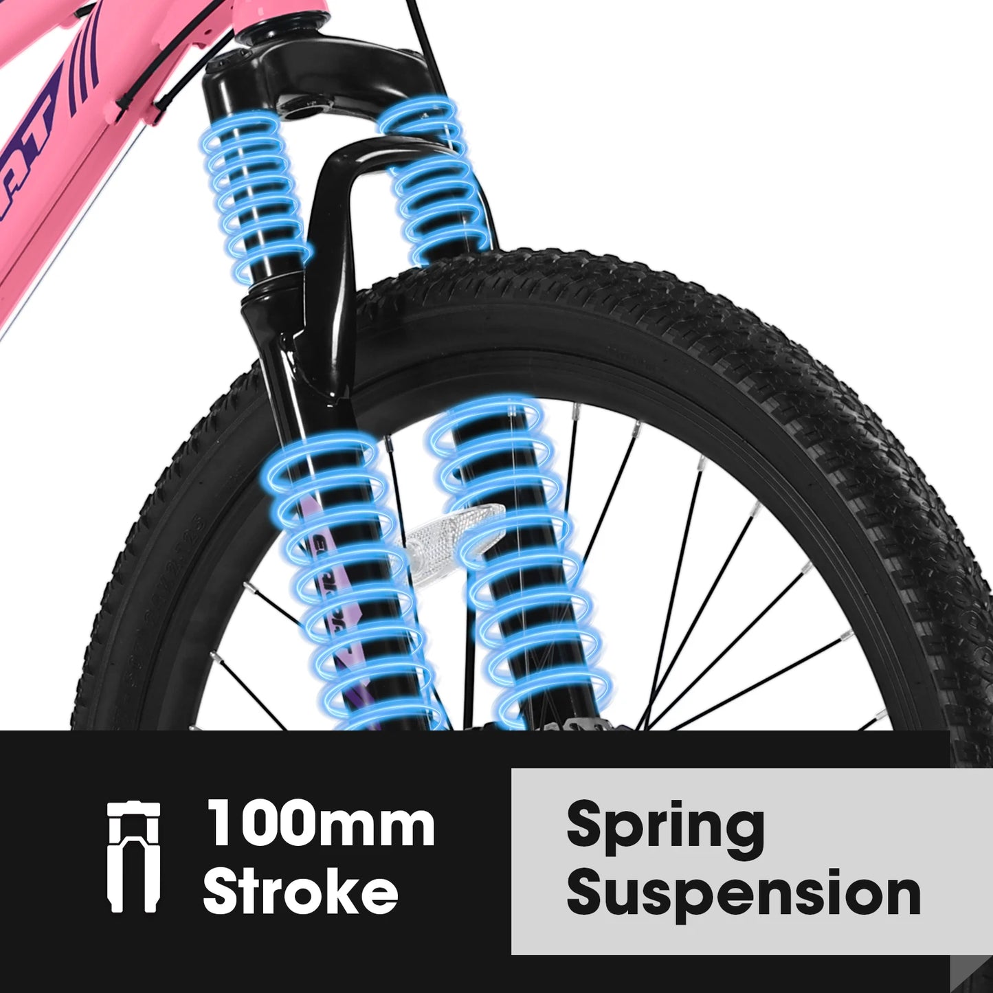Mountain Bike 24 26 Inch Wheels, 21-Speed Disc Brake, Female Bicycles, 15" Steel Frame Front Fork Suspension