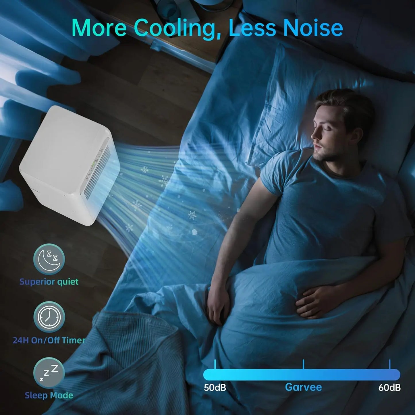 8000 Btu Portable Air Conditioners, 3-in-1 Portable AC, Dehumidifier, and Fan Mode, AC Unit