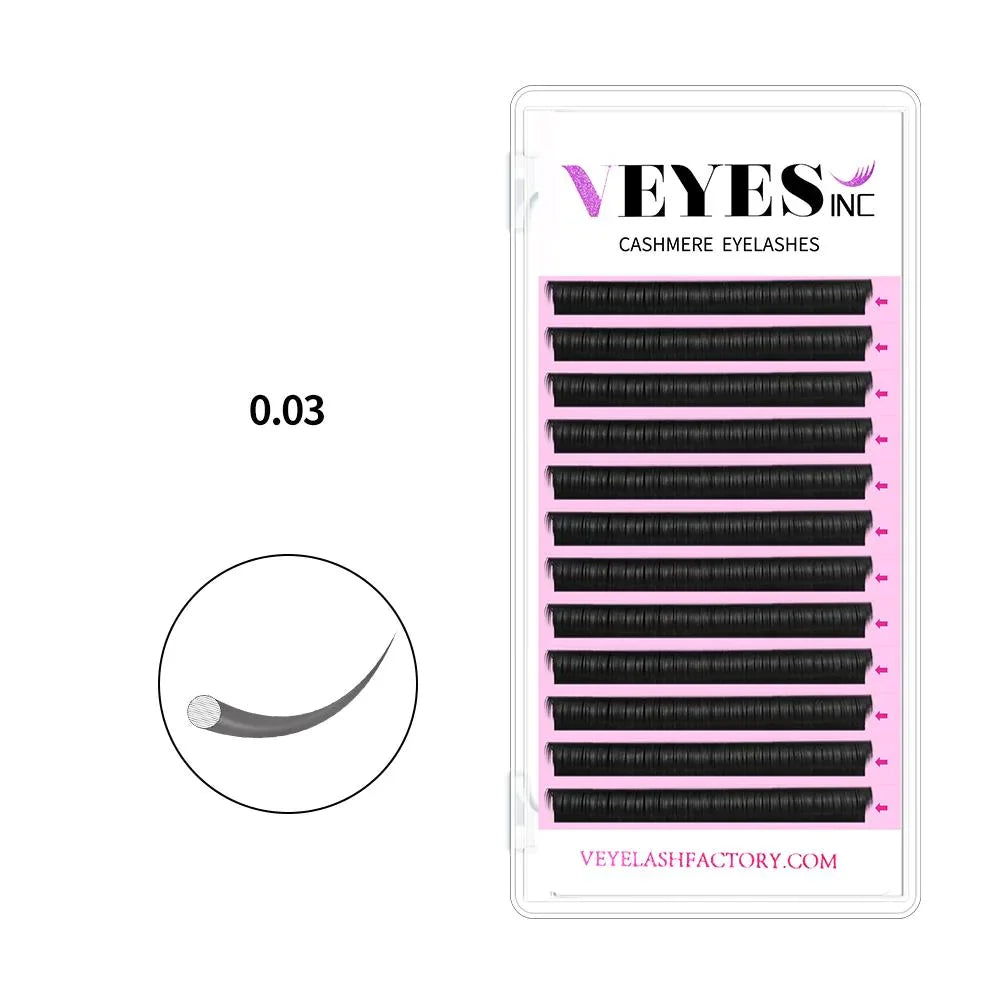 Cashmere Eyelash Extensions Faux Mink Individual Volume Lashes Soft Natural Lash