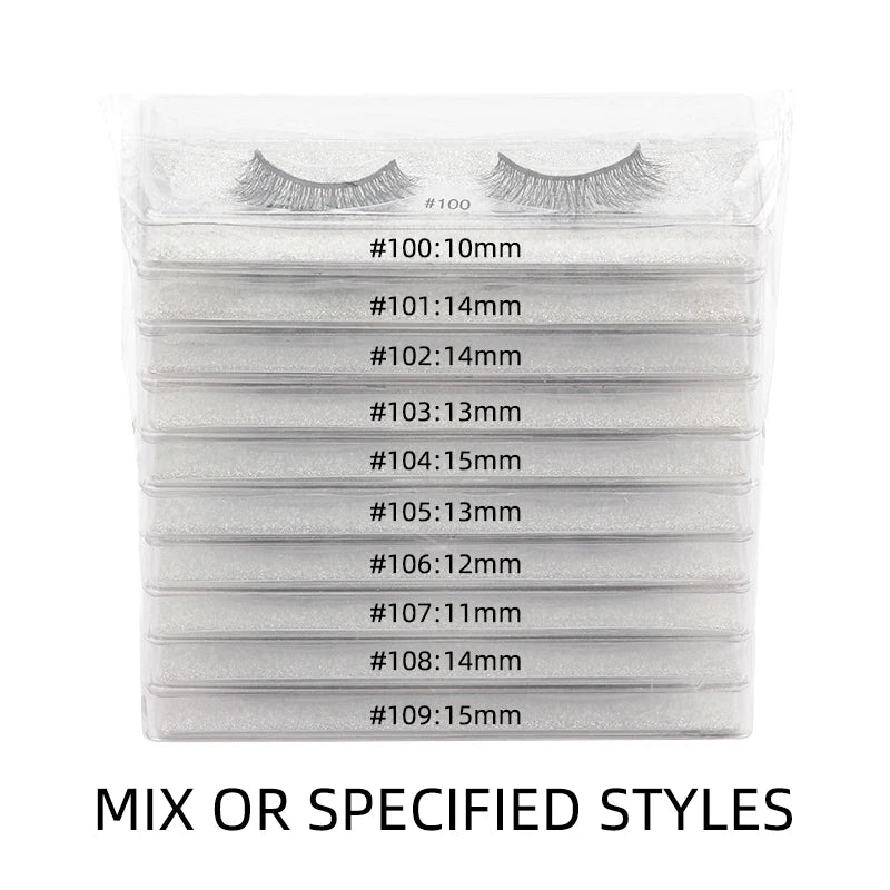 Eyelashes Bulk Items 4/100 PCS 3D Faux Mink Lashes Natural Fluffy False Eyelash