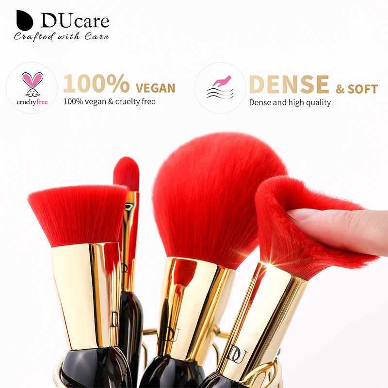 DUcare Makeup Brushes 12Pcs The Queen Seris Premium Gifts Foundation Powder Face Blus