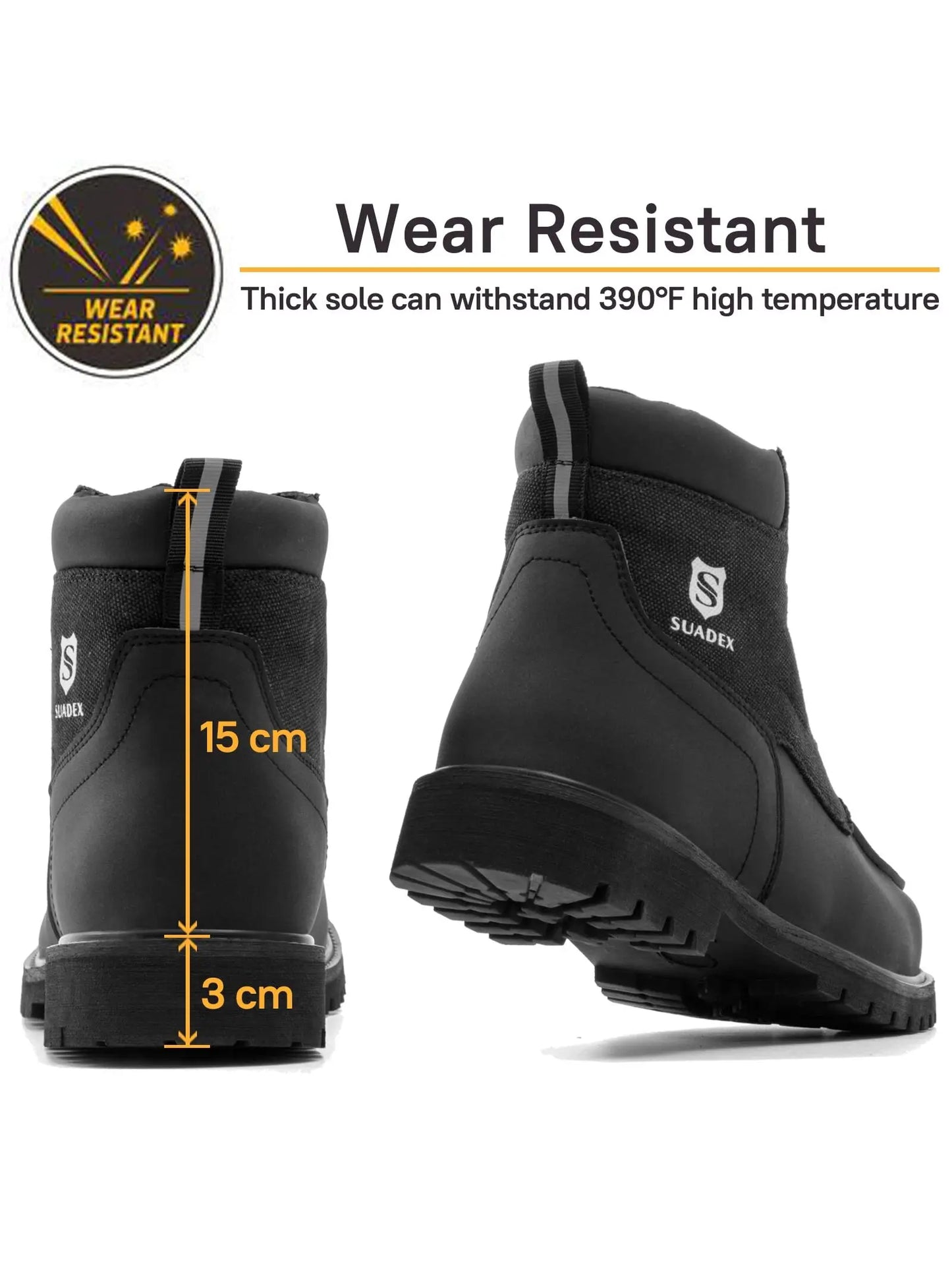 Steel Toe Boots for Men Women Waterproof Indestructible Work Safety Boot