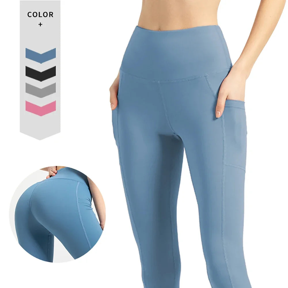 Women High Waist Leggings Running Comfortable Yoga Pants Female Suit