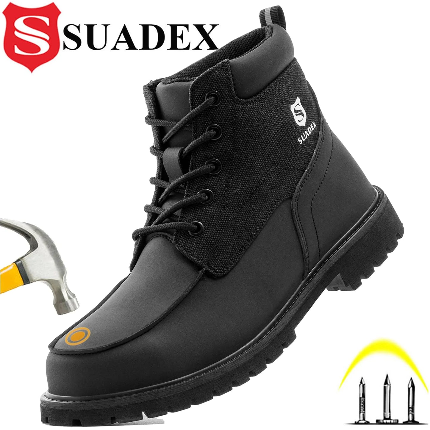 Steel Toe Boots for Men Women Waterproof Indestructible Work Safety Boot