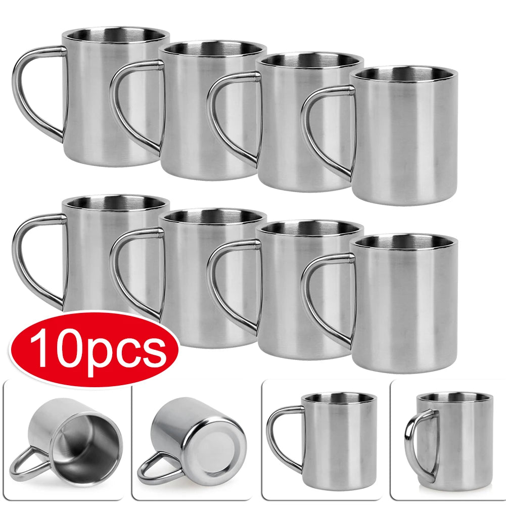 Stainless Steel Coffee Cup Mug Double Wall Insulated Thermal Cup with Anti-scald