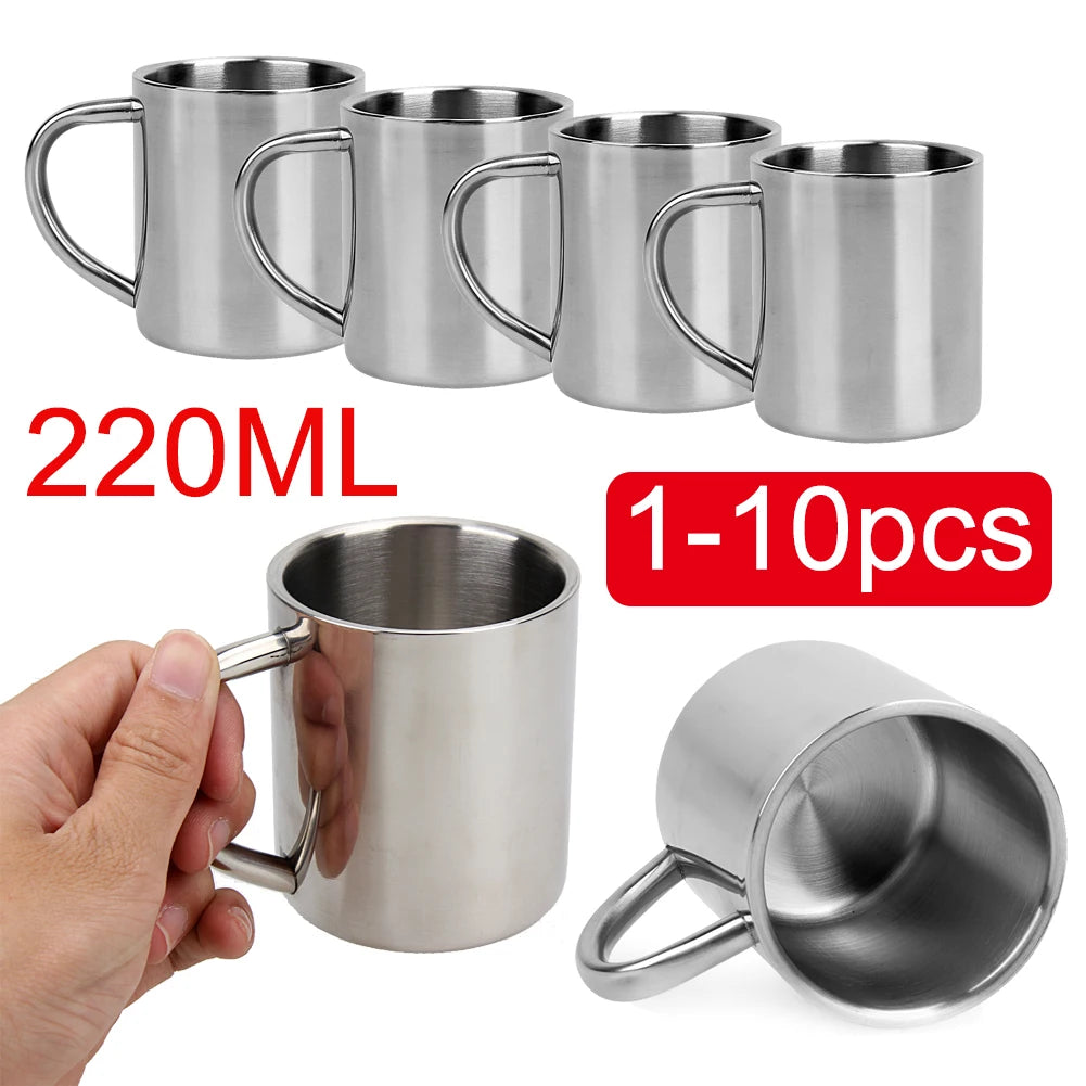 Stainless Steel Coffee Cup Mug Double Wall Insulated Thermal Cup with Anti-scald