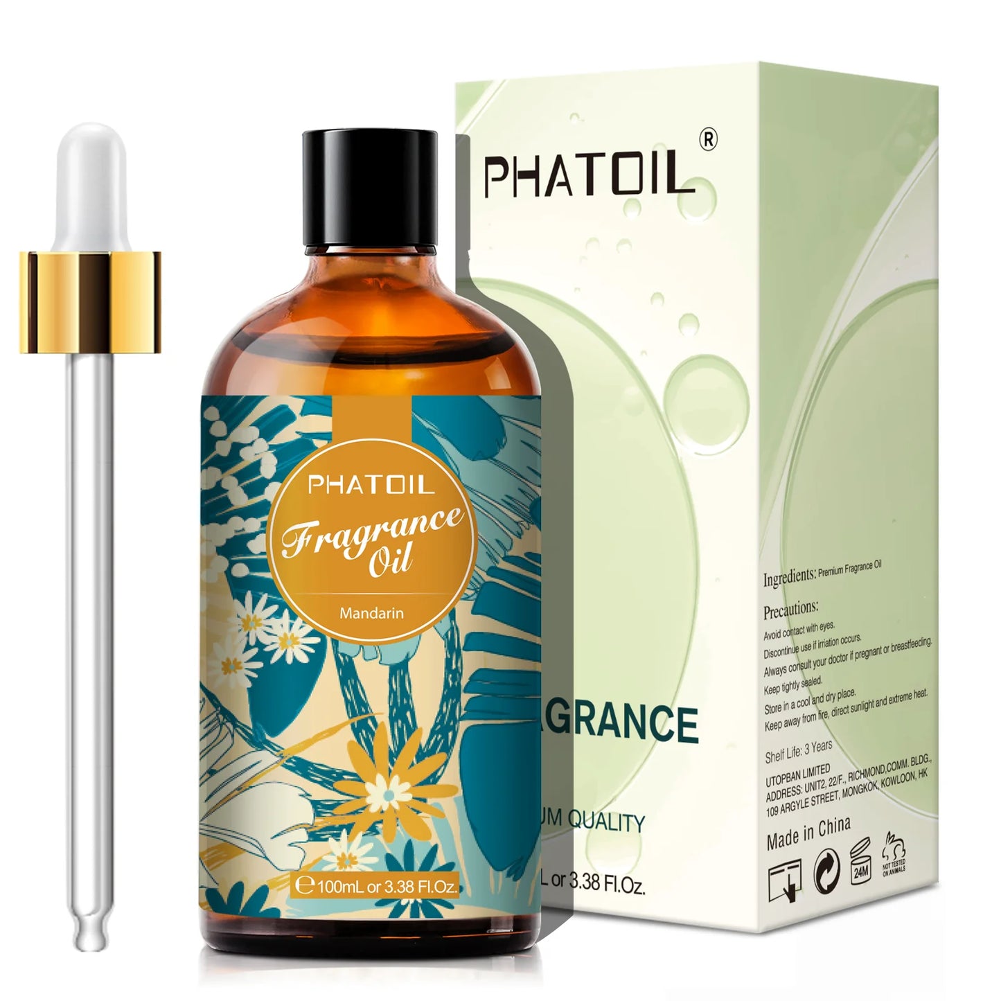 PHATOIL 100ml Fragrance Oil for Candle Soap Lip Balm Aromatherapy Making Baby Powder