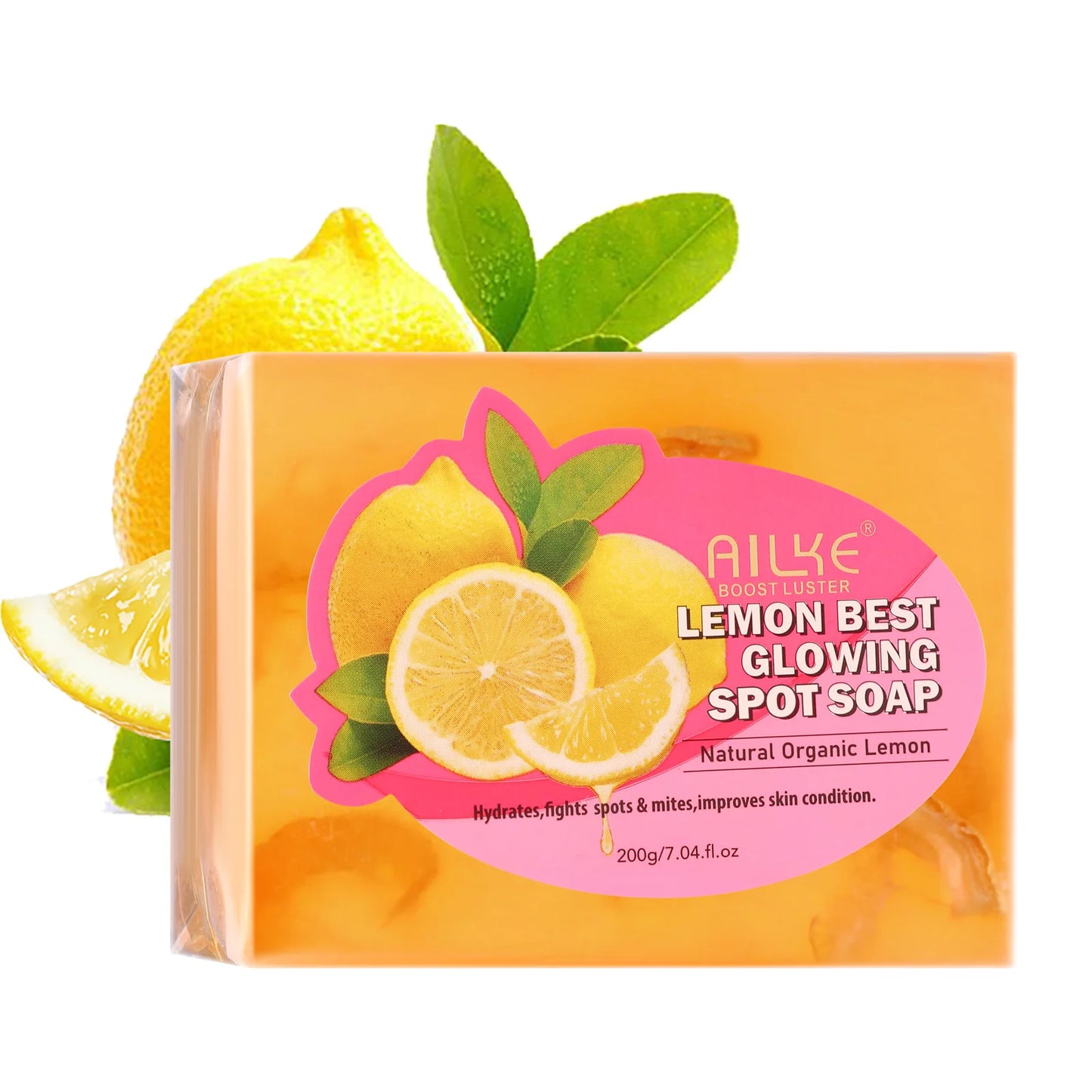 Lemon Soap, Brightening Bar, Reduce Black Spots, Oil Control, for Face and Body