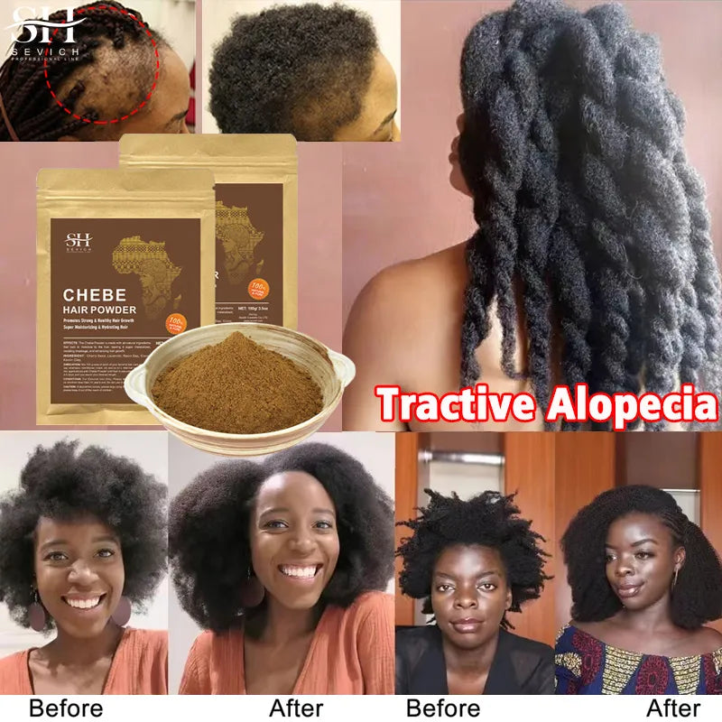 100g Chebe Powder Africa Women Traction Alopecia Treatment Oil Men Hair Growth Spray