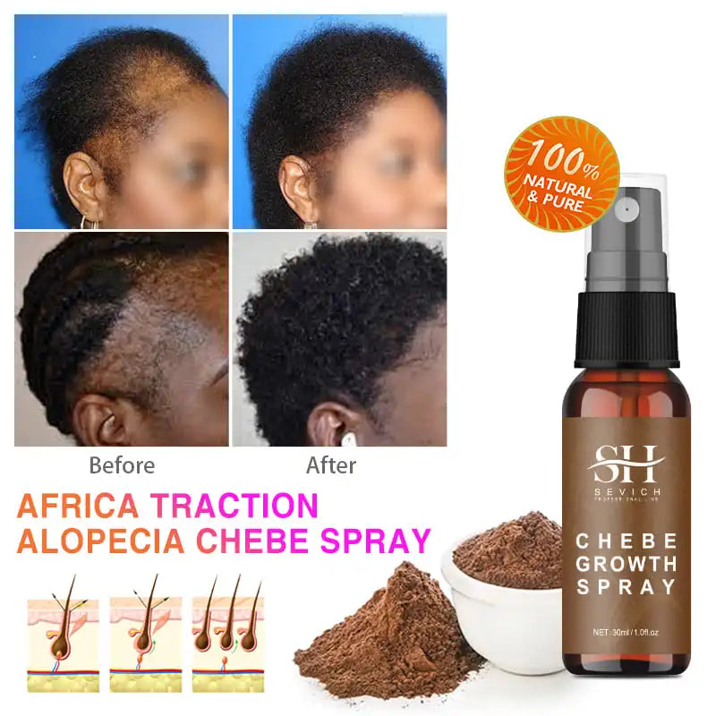 100g Chebe Powder Africa Women Traction Alopecia Treatment Oil Men Hair Growth Spray