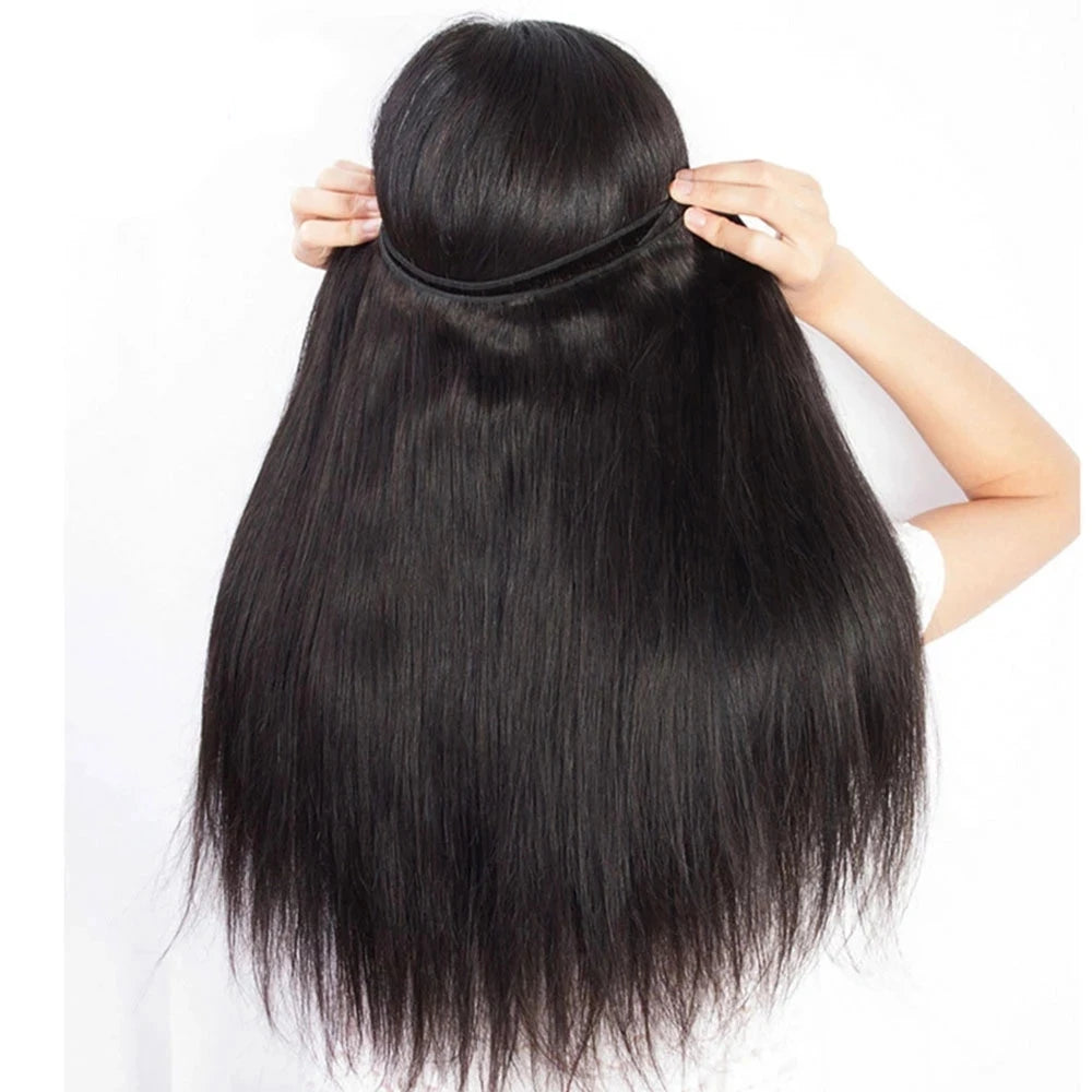 12A Straight Human Hair 3 4 Bundles 30 Inch Straight Bundles Brazilian Weaving