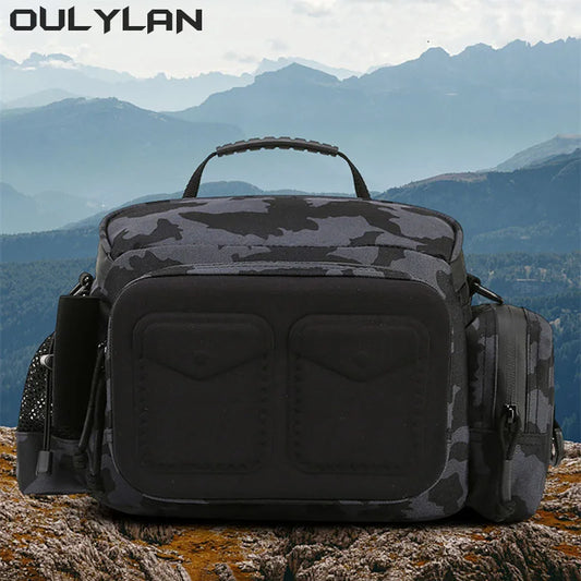 Oulylan Outdoor Climbing Fishing Shoulder Bag Sports Tactical Pocket Pouch Camouflage