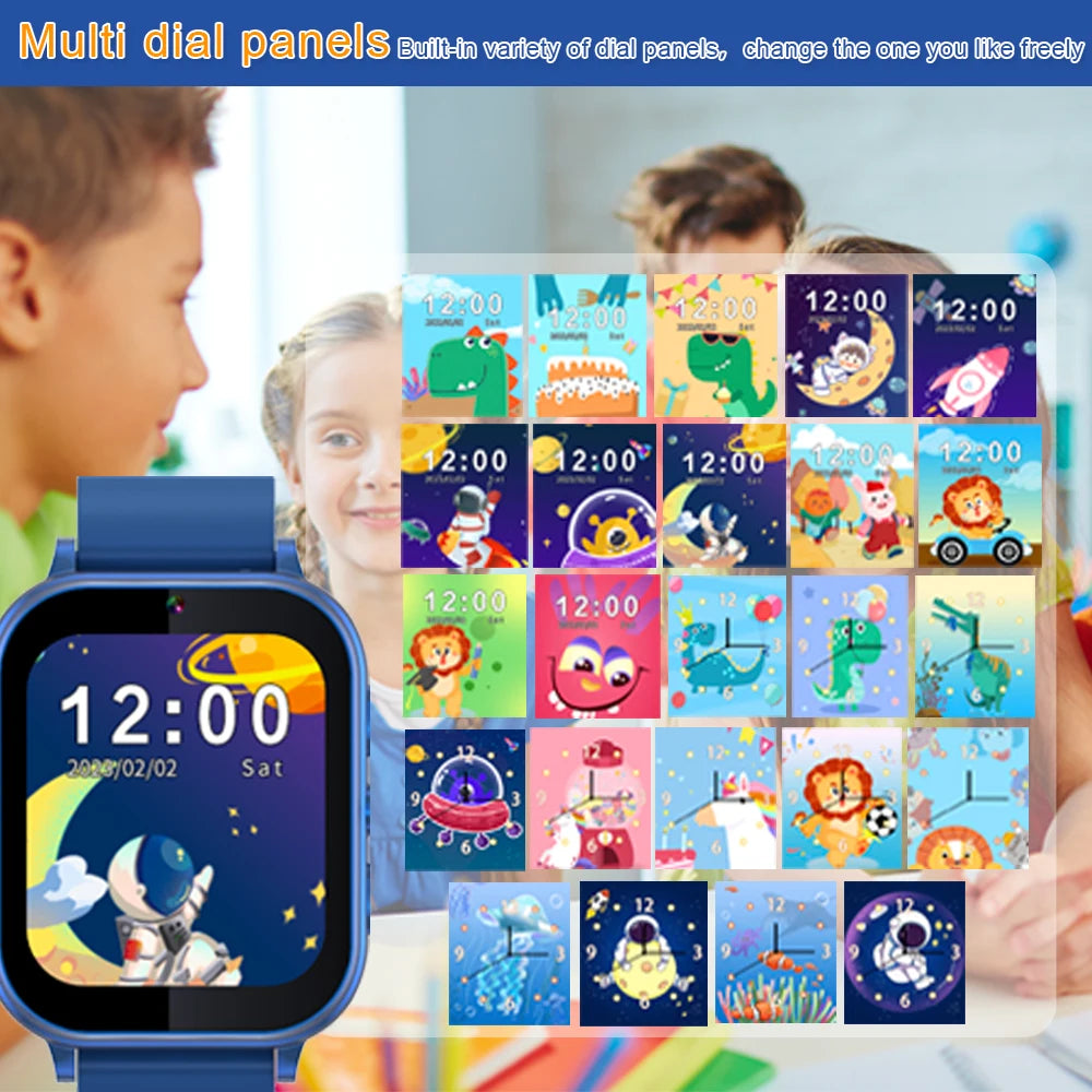 Smart Watch Kids with Puzzle games 300000 pix Camera take photo Video MP3 music playback