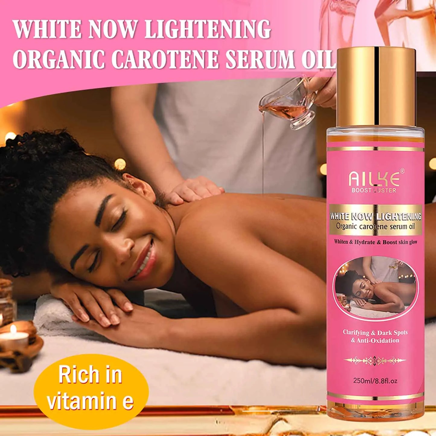 Organic Rose Lightening Skin Care, Reduce Dark Spots, Black Pigmentation, Even Skin Tone