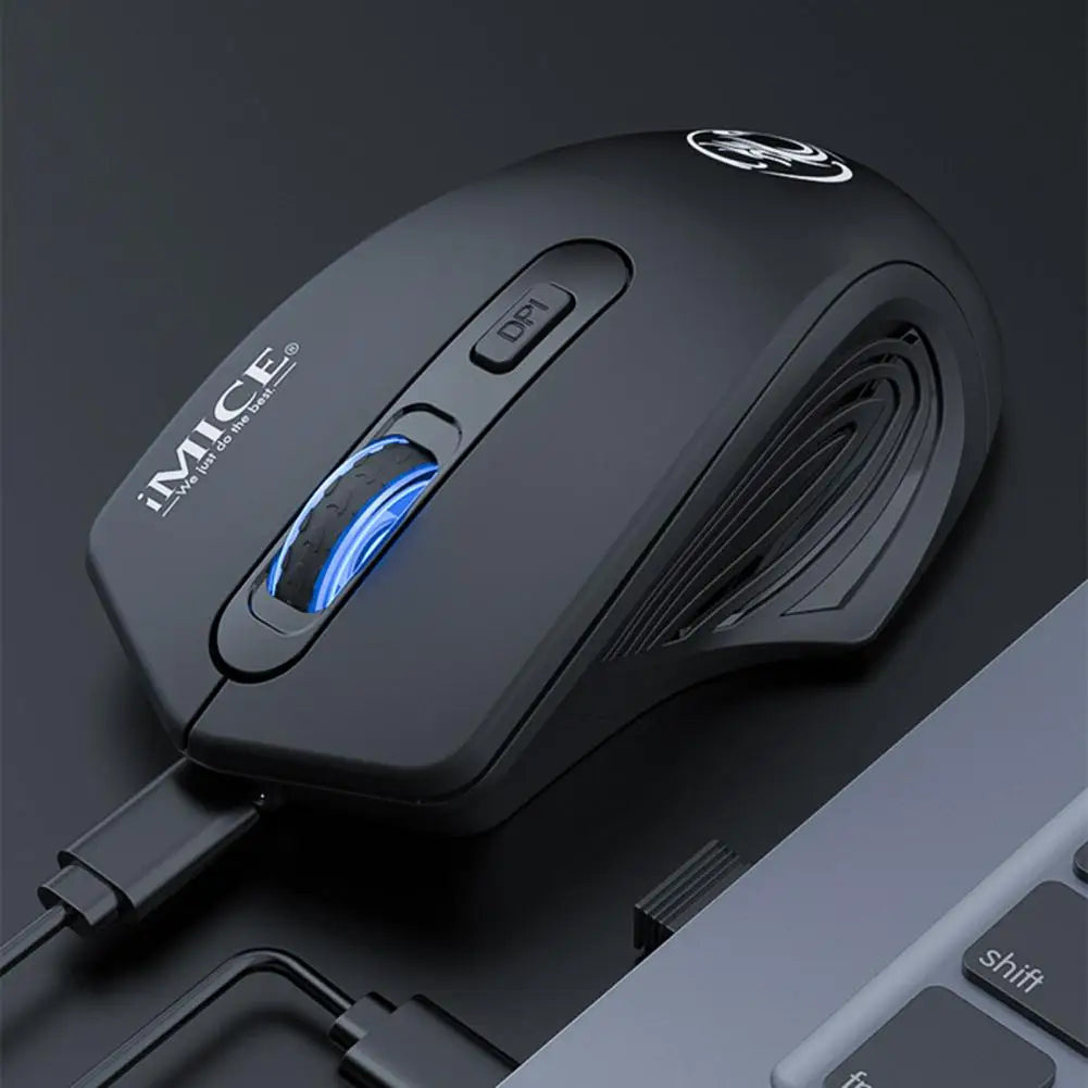 Laptop Mouse 1 Set Practical 4 Keys Intelligent Sleep  Comfortable Grip Wireless