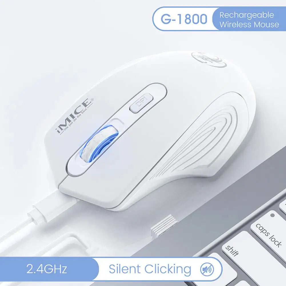 Laptop Mouse 1 Set Practical 4 Keys Intelligent Sleep  Comfortable Grip Wireless