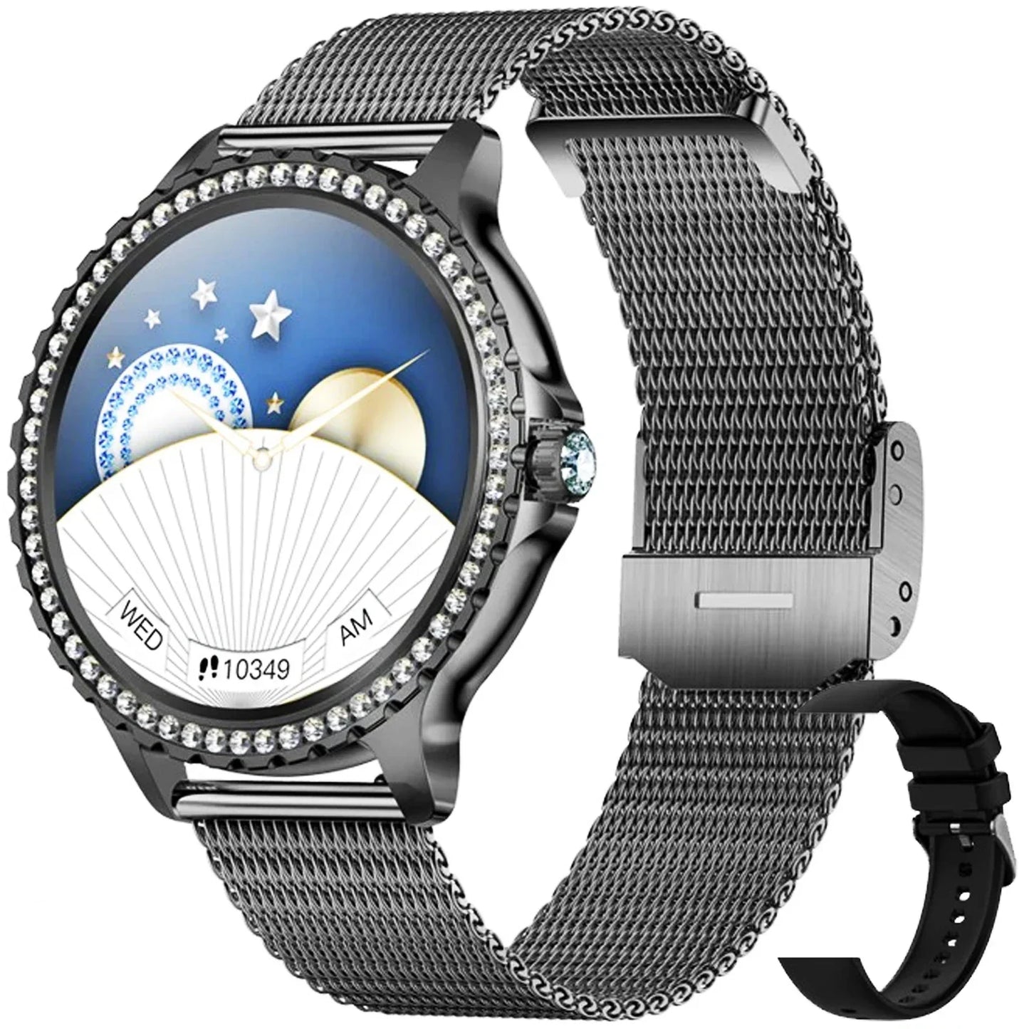Women HD Screen Fashion Sports Watches Bluetooth Call Health Monitor IP67 Life Waterproof