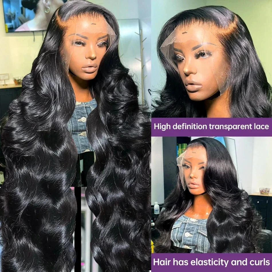 Human Hair Lace Front Wig, 34 Inch 4x4 5x5 Closure, 13x6