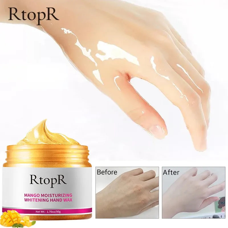 RtopR Mango For Hands Mask Hand Wax Whitening Moisturizing Repair Exfoliating Calluses 50g