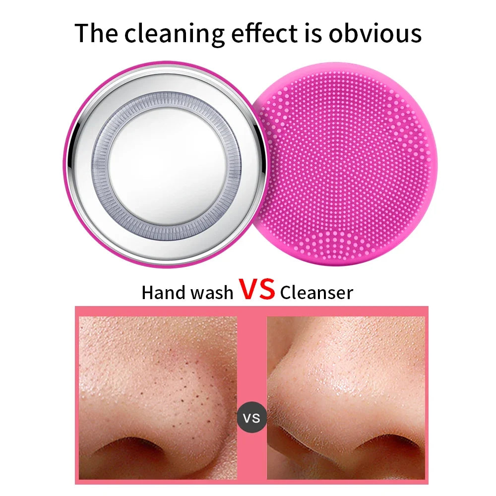 DIOZO Electric Face Cleansing Brush Pore Cleaner 2-in-1 Skin Care Cleanser Waterproof