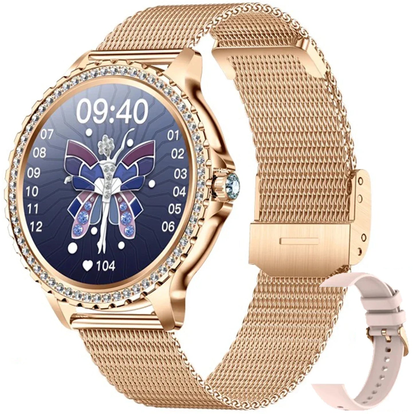 Women HD Screen Fashion Sports Watches Bluetooth Call Health Monitor IP67 Life Waterproof