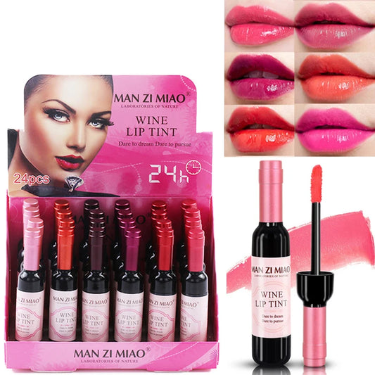 24pcs Matte Lipstick Set Waterproof Lip Tint Long Lasting Makeup Gloss