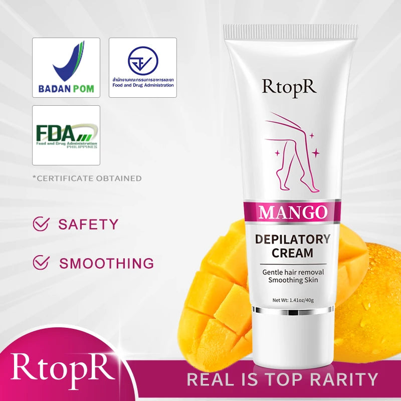 Mango Depilatory Cream Body Painless Effective Hair Removal Cream for Men and Women