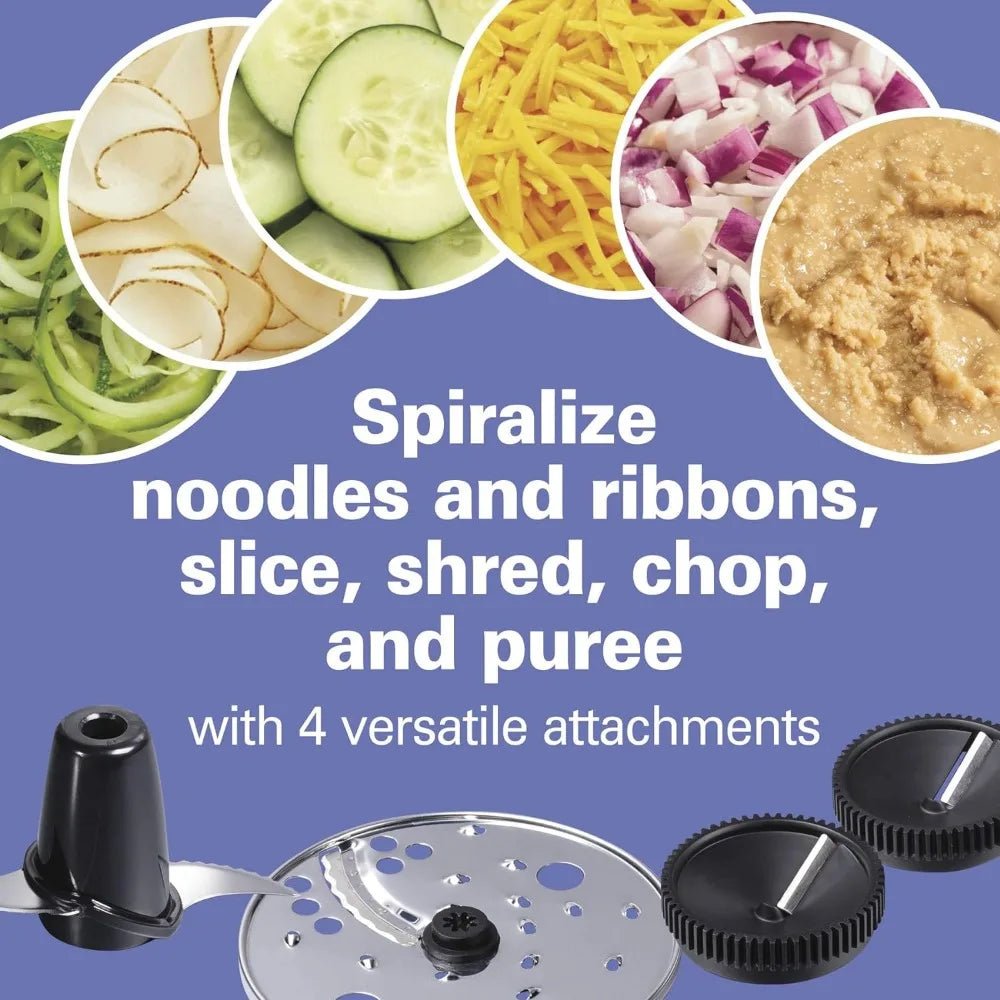 Food Processor & Vegetable Chopper for Slicing, Shredding, Mincing, and Puree, 10 Cups