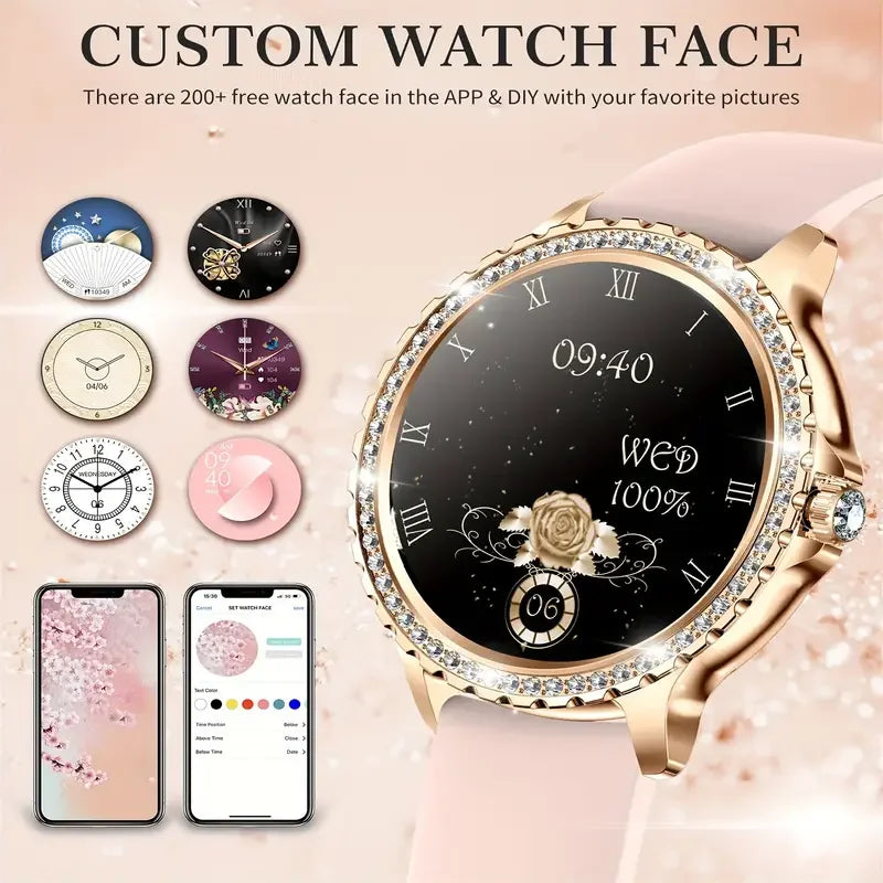 smart Watches for Women for Android and for iPhone Full Touch Screen 100+ Sports Mode