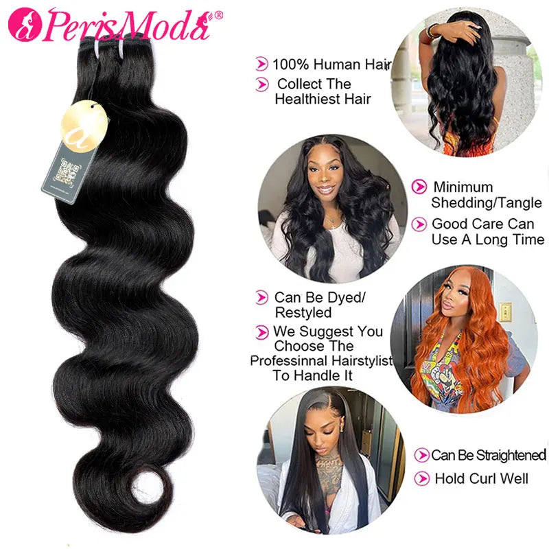 Body Wave Bundles Human Hair Remy Brazilian Weaving 1/3/4 Pcs Weave Hair 30 Inch