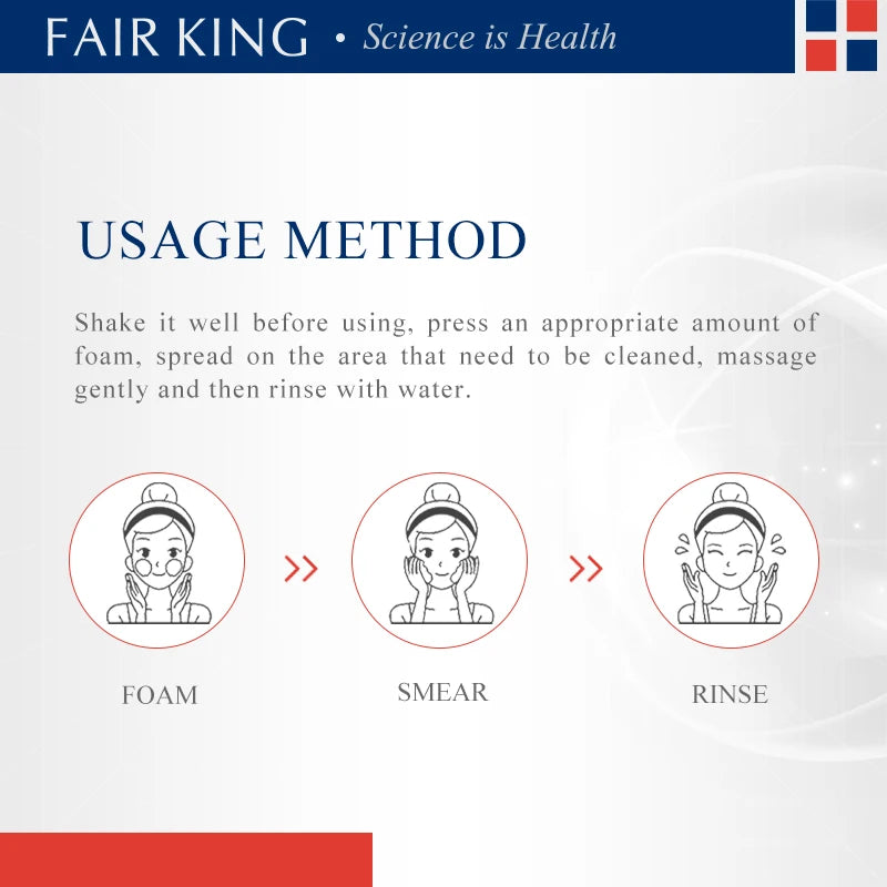 FAIR KING Facial Exfoliating Mousse Facial Cleanser Exfoliator For Face Scrub