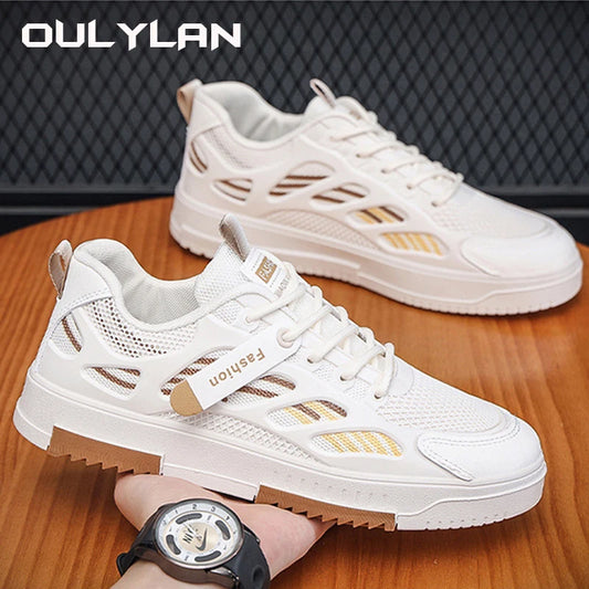 2024 Casual Shoes Fashion Leather Men Non-slip Wear-resistant Sneakers WomenFlat Slip-on