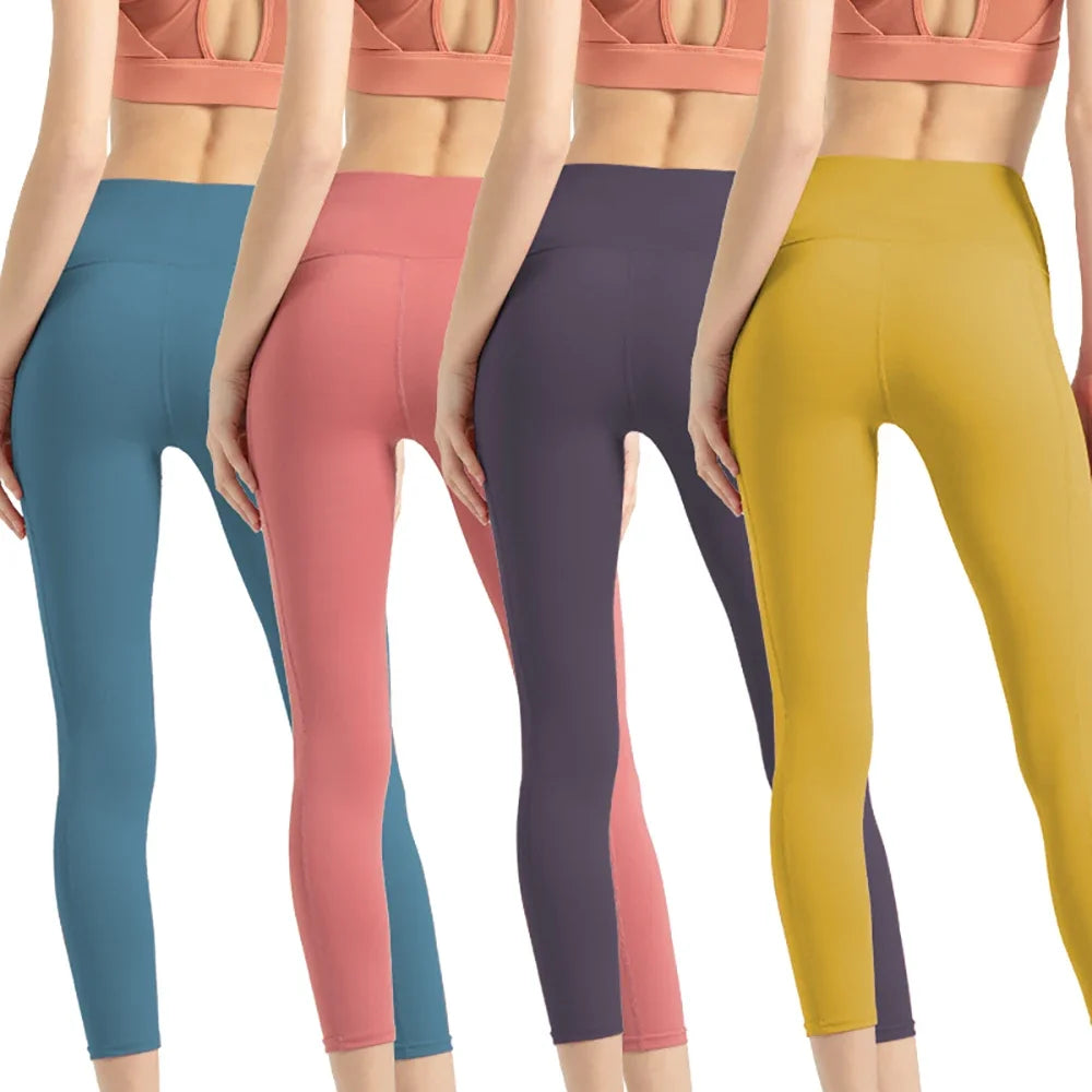 Women High Waist Leggings Running Comfortable Yoga Pants Female Suit