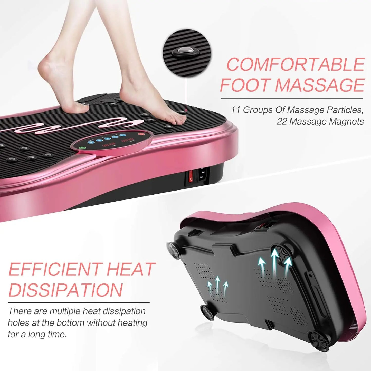 Whole Body Vibration Platform Fitness & Weight Loss + Remote + Loop Re