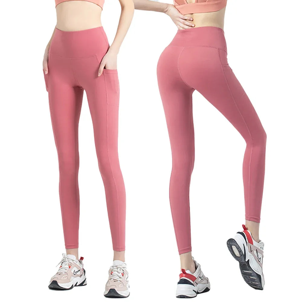 Women High Waist Leggings Running Comfortable Yoga Pants Female Suit