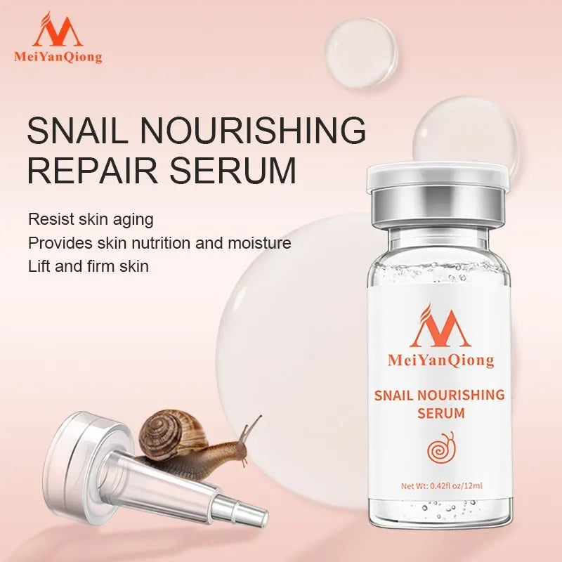 Snail Serum Face Moisturizing Solution Whitening Anti Aging Anti Wrinkle Acne