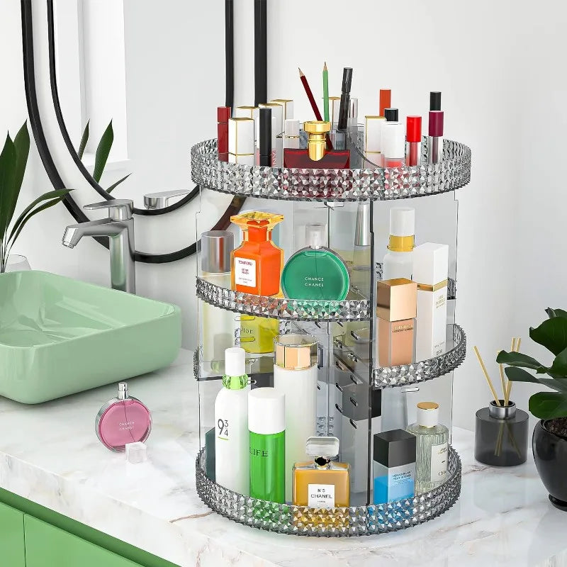 Makeup Organizer 360 Degree Rotating Cosmetic Storage, Large 7 Layers 360 Makeup