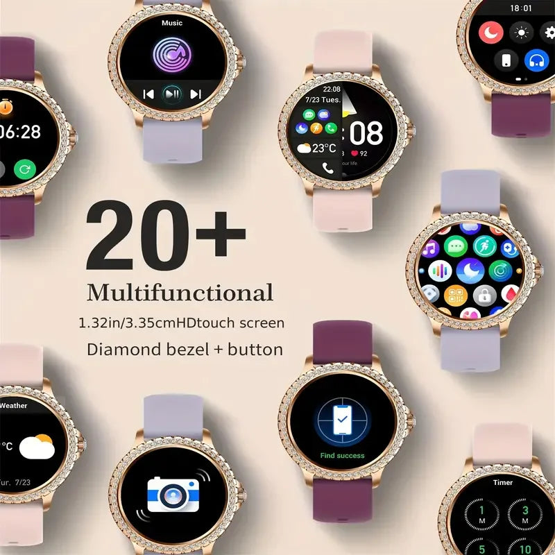 smart Watches for Women for Android and for iPhone Full Touch Screen 100+ Sports Mode