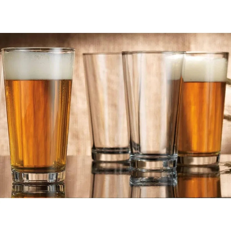 Drinking Glasses Set Of 16, 8 Glasses (17oz.), 8 Rocks Glass Cups (13 oz)