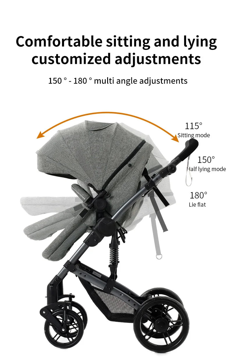 Lightweight Baby Stroller 2 in 1 Stroller for car Comfort Baby